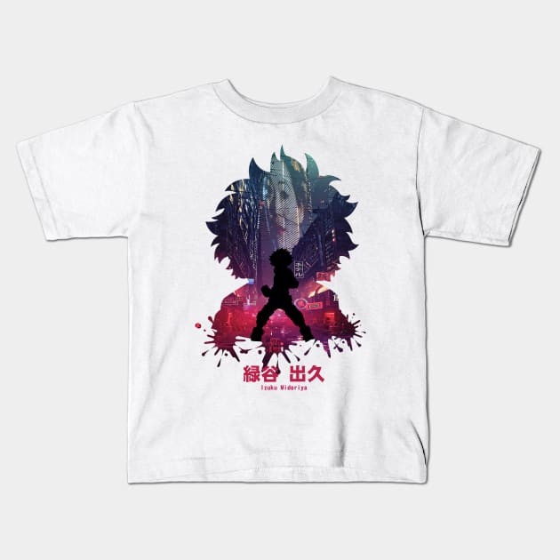 Japanese Style Negative Space Kids T-Shirt by tosleep